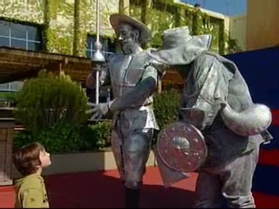 Concurso de estatuas humanas en el Tibidabo