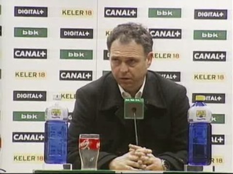 Caparrós: Estamos bien posicionados, pero tenemos que ir partido a partido