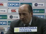 Lotina, crítico, pese a la importante victoria del Dépor ante el Murcia