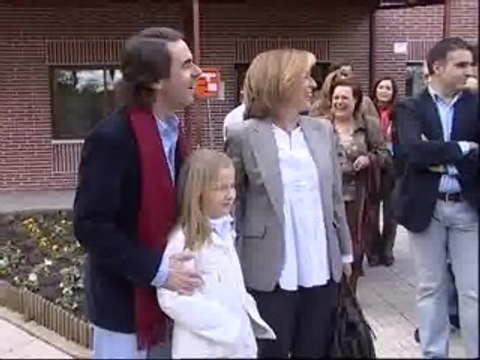 Aznar vota sin hacer declaraciones sobre el asesinato de ETA