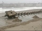 Daños en el Paseo Marítimo de A Coruña