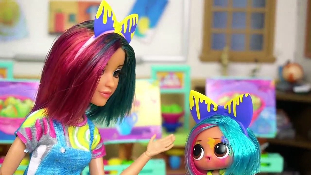 Barbie Doll LOL Splatters Family School Morning Routine - Barbie Classroom  Toy | Boomerang - Vidéo Dailymotion