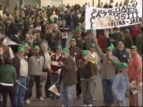 Los cazadores se manifiestan en Madrid