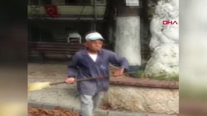 Bursa Esnaf ve Çocuklardan, Temizlik Görevlisine Şaka