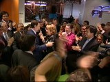 El PP recibe a Rajoy en Génova a ritmo de vallenato