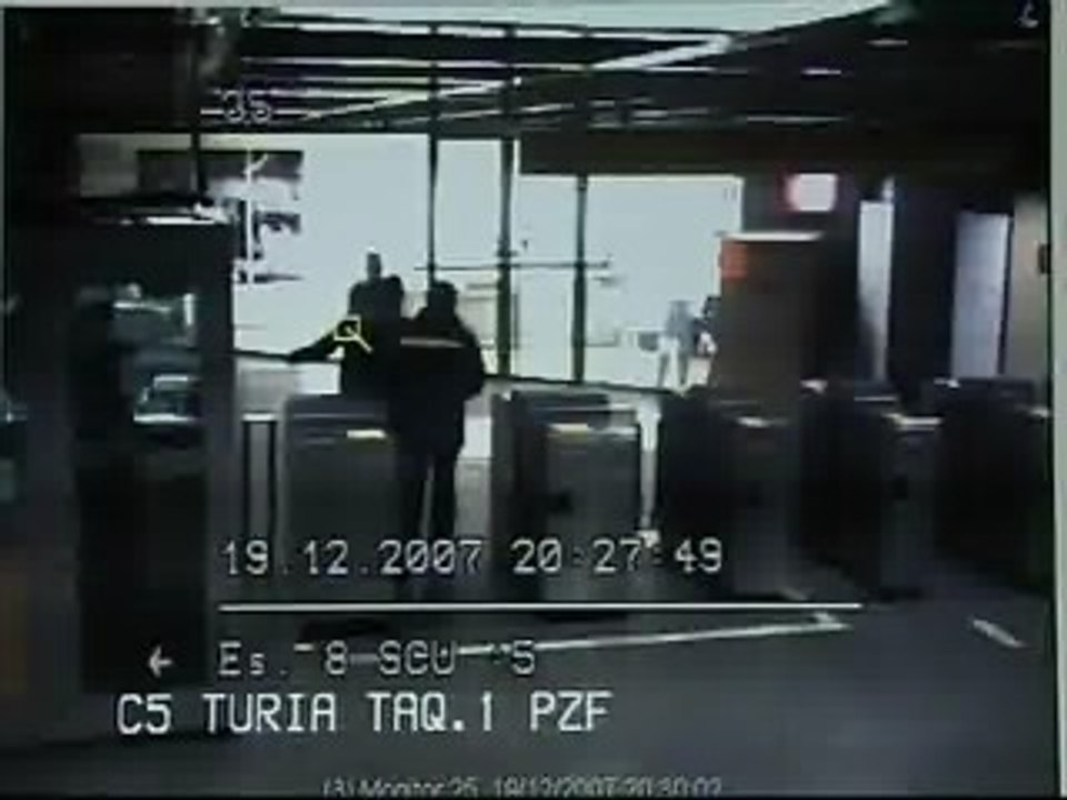 Las cámaras del metro de Valencia captaron 200 robos y 800 actos vandálicos en 2007