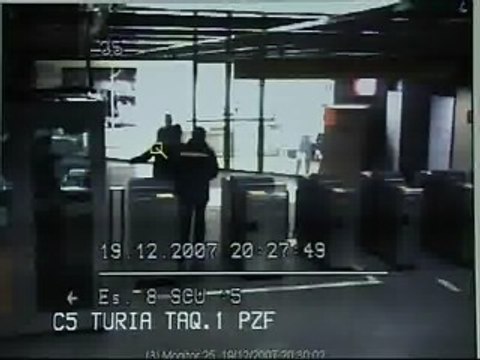 Las cámaras del metro de Valencia captaron 200 robos y 800 actos vandálicos en 2007