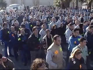 Más de 1.6000 trabajadores de Nissan protestan por el ERE