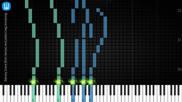 [Piano Solo]Balcony Scene (from Romeo And Juliet)-Synthesia Piano Tutorial
