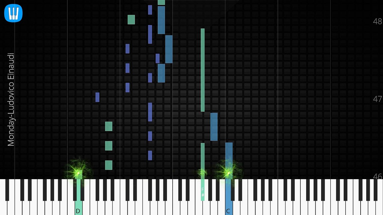  [Piano Solo]Monday, Ludovico Einaudi-Synthesia Piano Tutorial