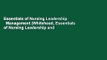 Essentials of Nursing Leadership   Management (Whitehead, Essentials of Nursing Leadership and