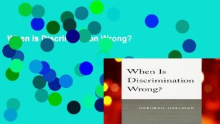 When is Discrimination Wrong?