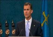 El Príncipe de Asturias homenaje a la víctimas y pide 