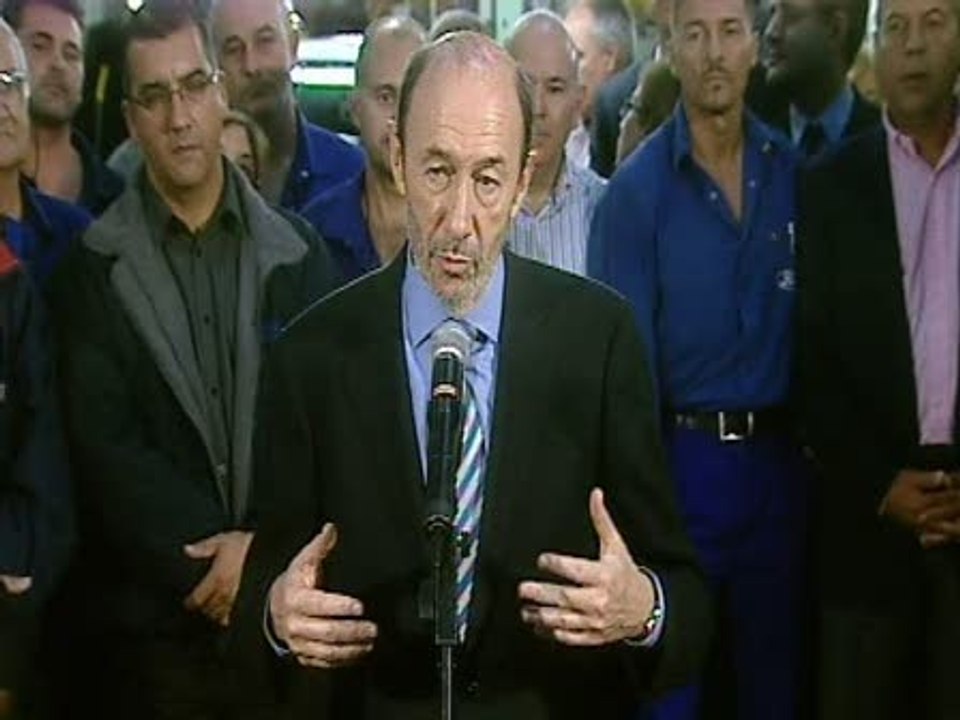 Rubalcaba:"Democracia es más grande que el terror"