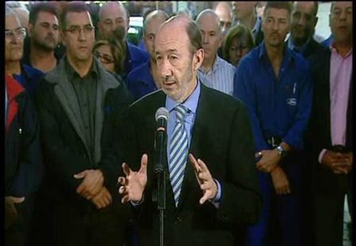 Rubalcaba pide a los partidos seguir unidos frente a ETA