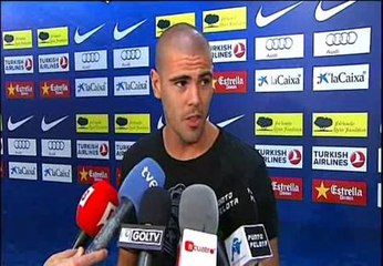 Víctor Valdés: "El gesto era para un amigo"
