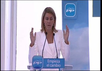 Cospedal: "El 20-N será el primer día del fin de la crisis"