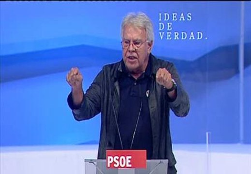 González se pone a disposición de Rubalcaba para una movilización inmediata de los votantes socialistas