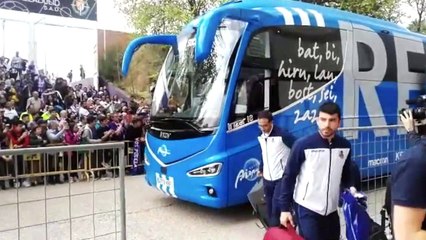 Valladolid-Real Sociedad: Llegada de la Real al José Zorrilla