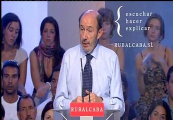 Rubalcaba: "El 20-N es una cita, pero no debe ser a ciegas"