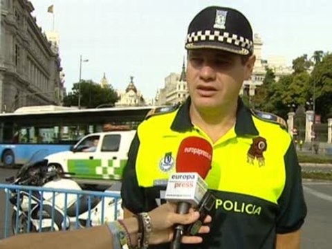 La Vuelta causa cortes de tráfico en Madrid