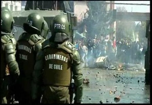 Enfrentamientos en el homenaje a las víctimas del golpe militar chileno