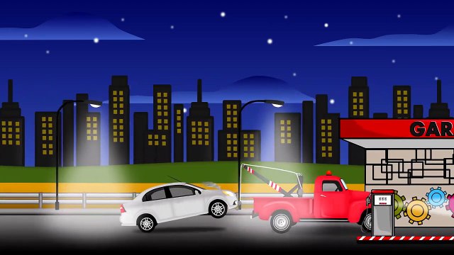 Tow Truck and Repairs | Fairytales for Kids | Red Truck | Auto Pomoc Drogowa 2016
