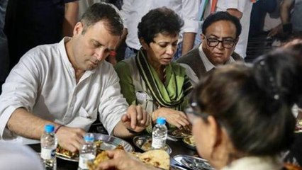 Rahul Gandhi ने Haryana के इंद्री में Kamboj Dhaba पर चखा खाने का स्वाद | वनइंडिया हिंदी
