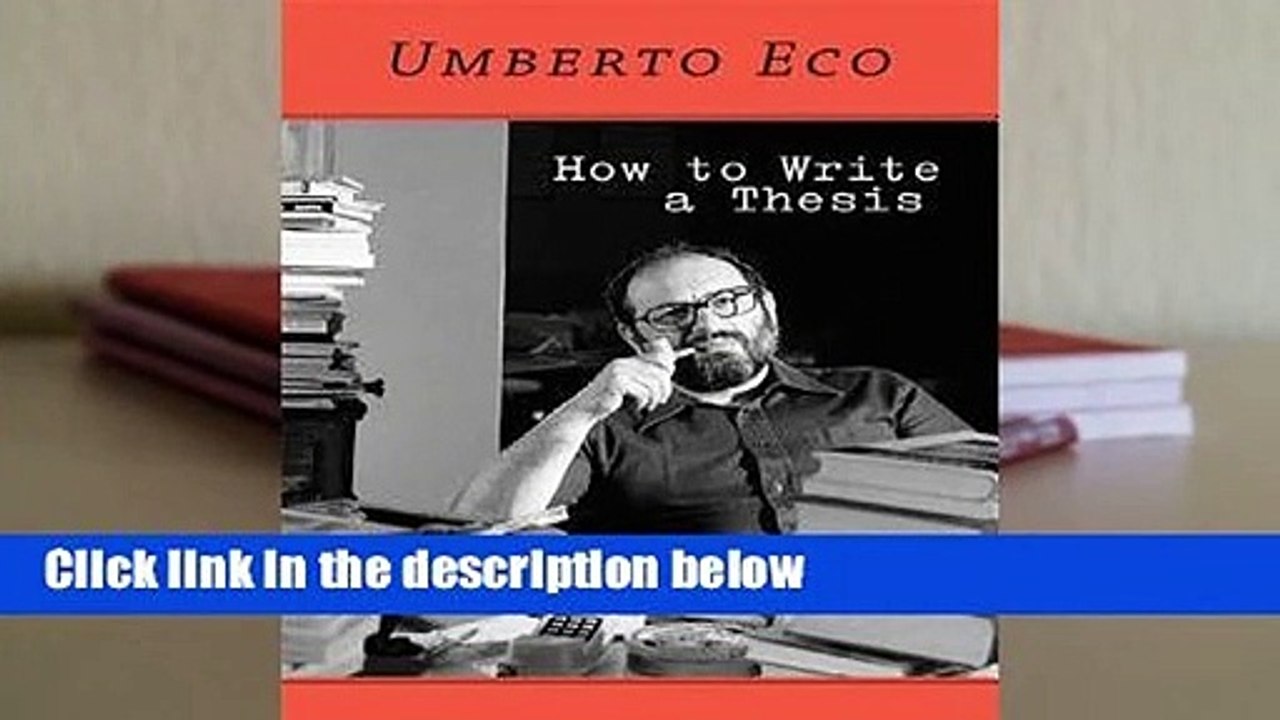 Full E-book How to Write a Thesis For Kindle - video Dailymotion