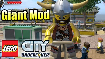GIANT Character Mod in LEGO City Undercover Freeroam Gameplay