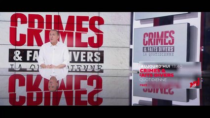 Crimes et faits divers : la quotidienne : Jean-Marc Morandini - Lundi 1er avril -NRJ12