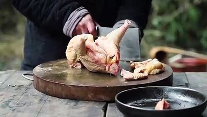Snow flies, put a copper pot and order chicken