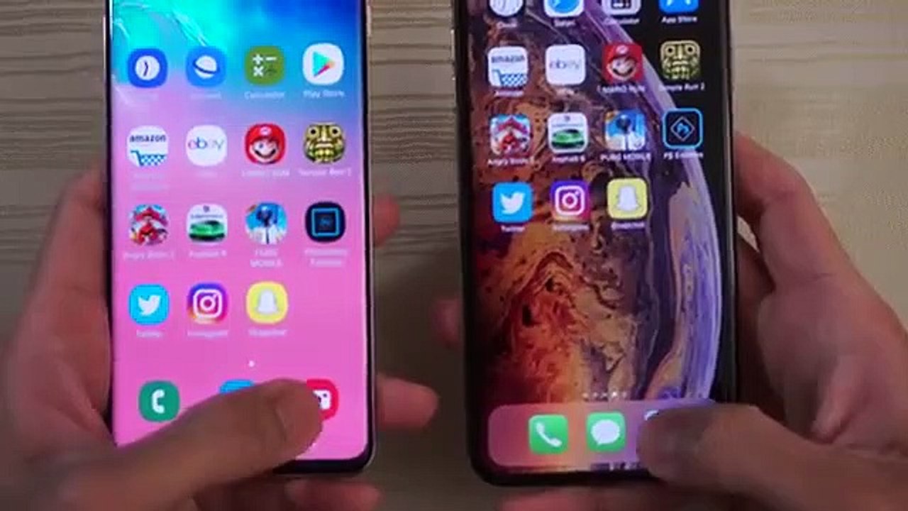 Samsung S10 Plus vs iPhone XS Max - Speed Test!