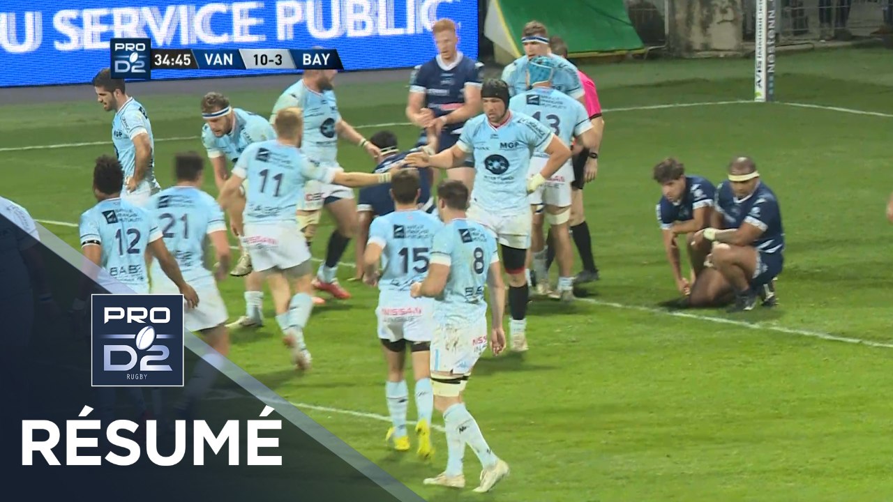 PRO D2 - Résumé Vannes-Bayonne: 23-18 - J26 - Saison 2018/2019