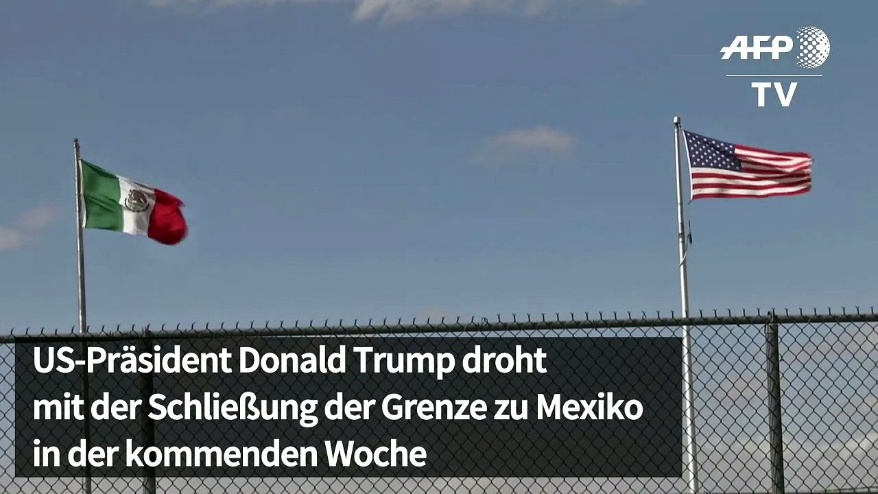 Trump droht mit baldiger Sperrung der Grenze zu Mexiko