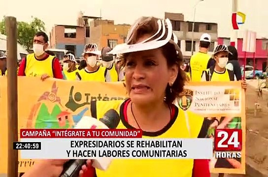 Campaña 'Intégrate a tu Comunidad': exreos se rehabilitan y hacen labores comunitarias