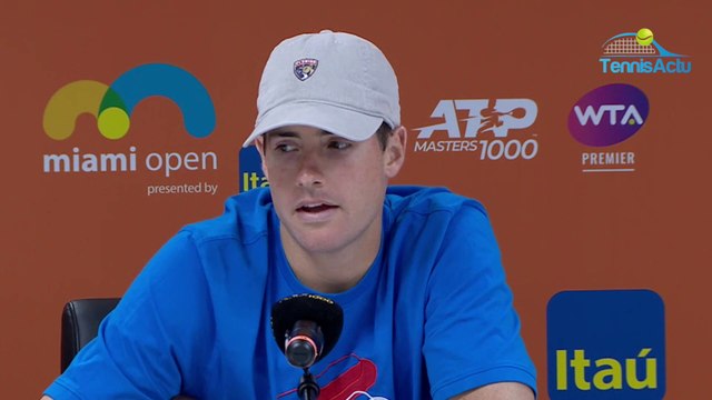 ATP - Miami Open 2019 - John Isner : Il n'y a pas de pression à jouer Roger Federer