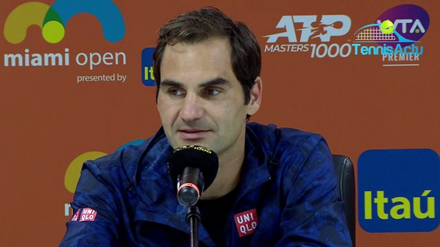 ATP - Miami Open 2019 - Roger Federer et ses objectifs : Gagner des tournois car retrouver la place de n°1 mondial va être très difficile
