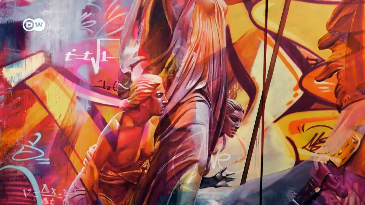 Streetart trifft griechische mythologie | euromaxx