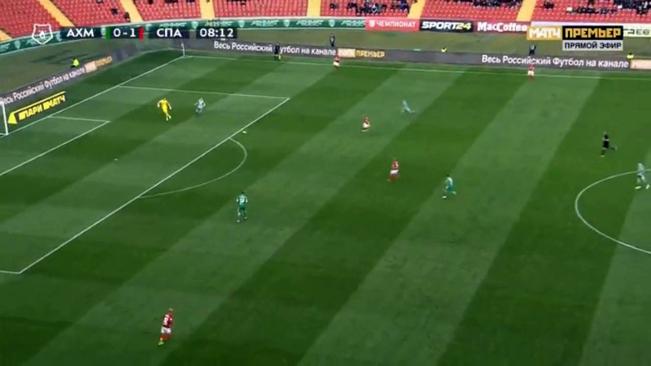 Akhmat Grozny 1 - 1 Spartak Moscow Bekim Balaj Goal 30.03.2019 RUSSIA:  Premier League