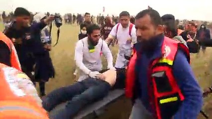 'Milyonluk Toprak ve Dönüş Yürüyüşü' gösterilerinde 10 kişi yaralandı - GAZZE