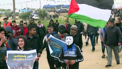 Violentos choques en aniversario de "Gran marcha del retorno" en Gaza