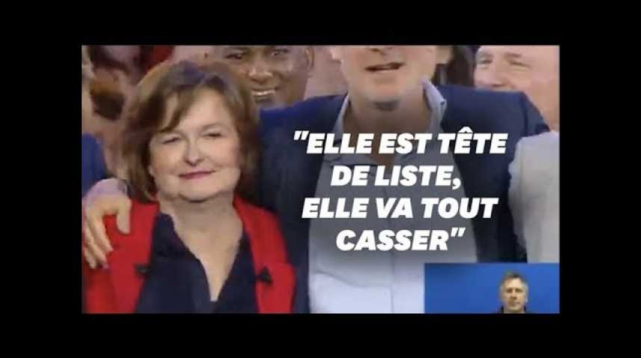 Nathalie Loiseau accueillie par les militants LREM au son de Benjamin Pavard