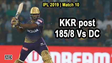 IPL 2019 | Match 10 | Russell fireworks power KKR to 185/8 against DC