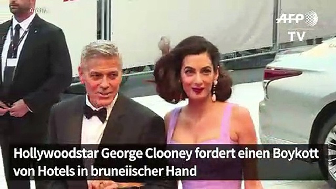 George Clooney fordert Boykott von Hotels in bruneiischer Hand
