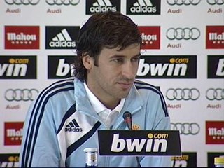 Raúl asume su posible suplencia ante el atlético