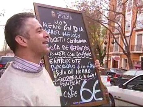 El pregonero del menú del día