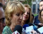Aguirre pide a Rajoy que valore injurias de Cobo