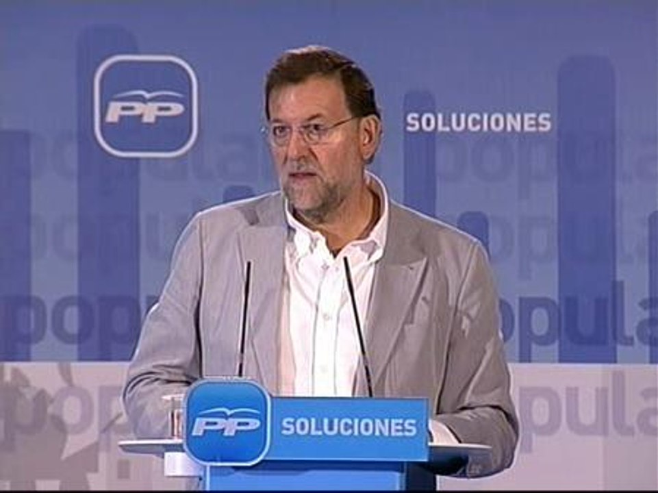 Rajoy: "Hay un gran deseo de cambio en la sociedad española para salir de la crisis"