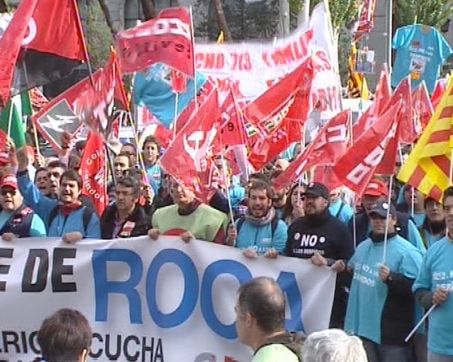 Los trabajadores de Roca se manifiestan